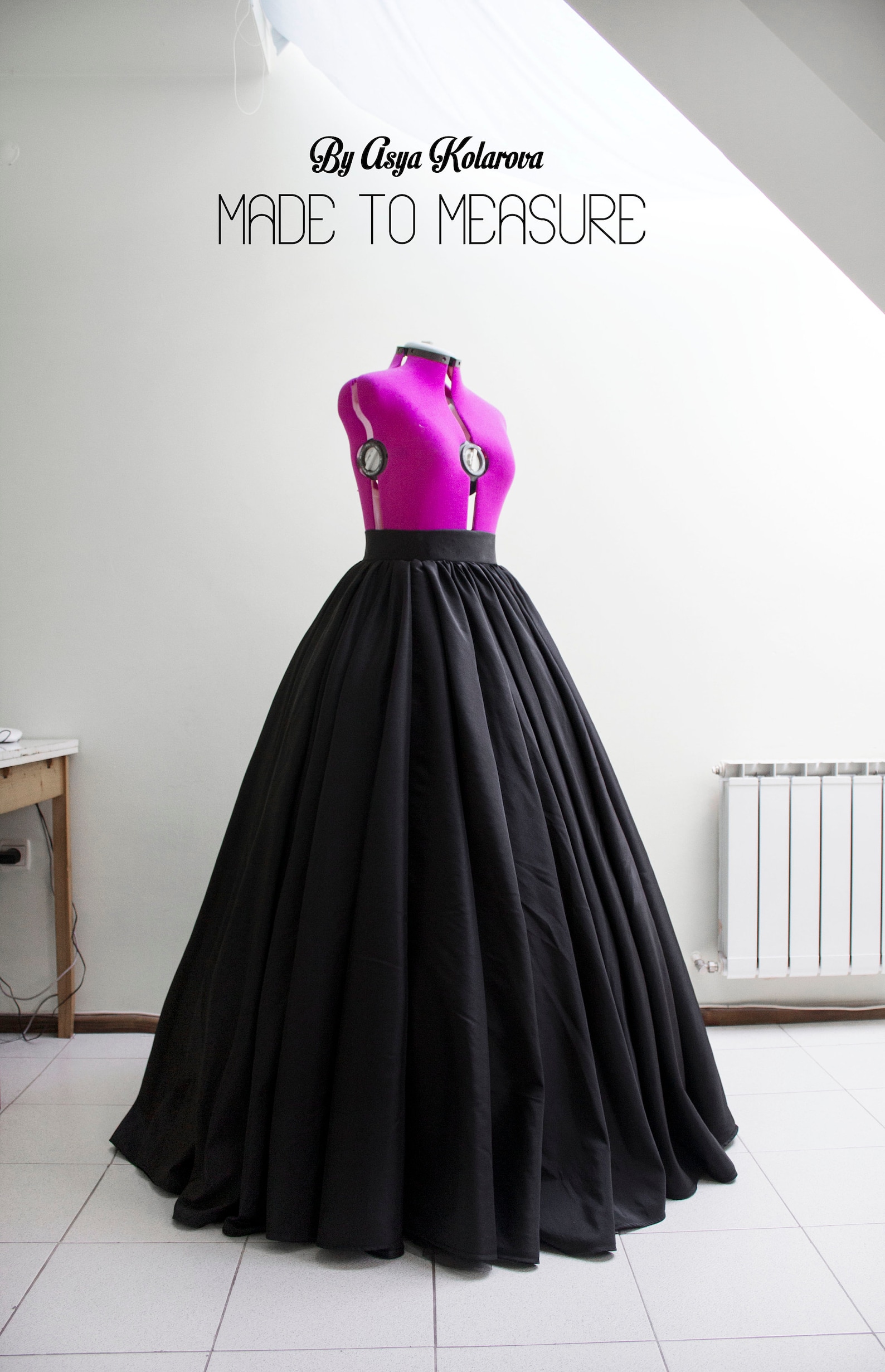 Ball Gown Skirt Long Taffeta Skirt Black Ball Skirt Formal Etsy
