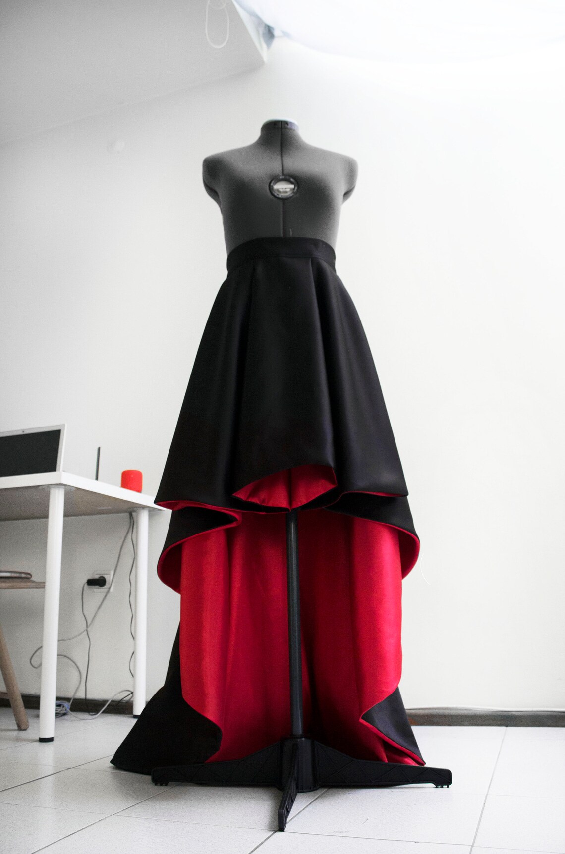 high low evening skirt