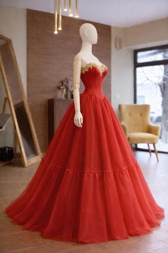 Red Ball Gown