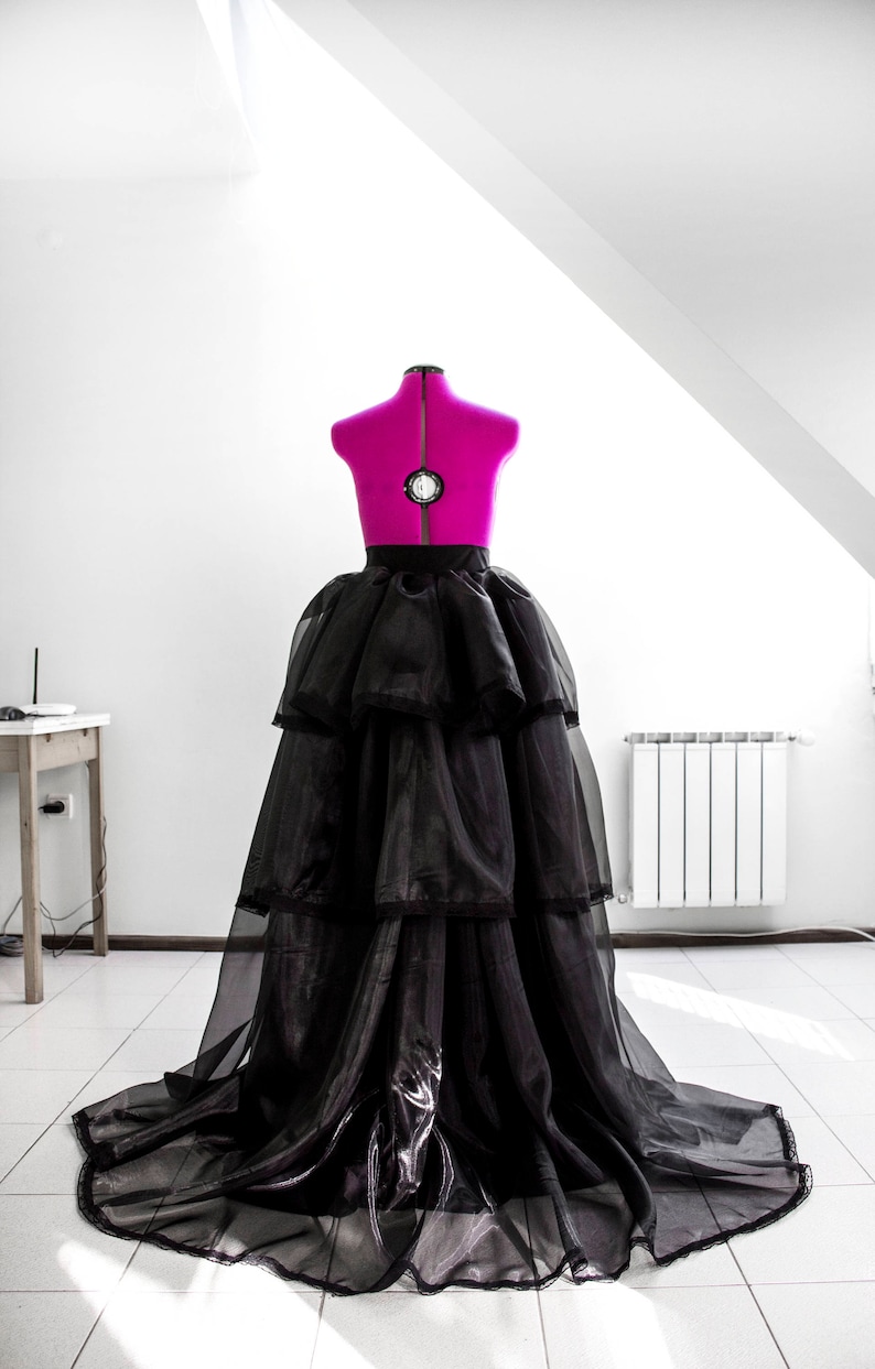 organza detachable skirt