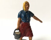 Vintage Timpo Lead Civilian Farm Woman Figure