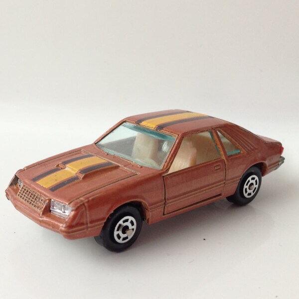 Vintage Yatming 1067 Ford Mustang Turbo Cob Die Cast Model Brown