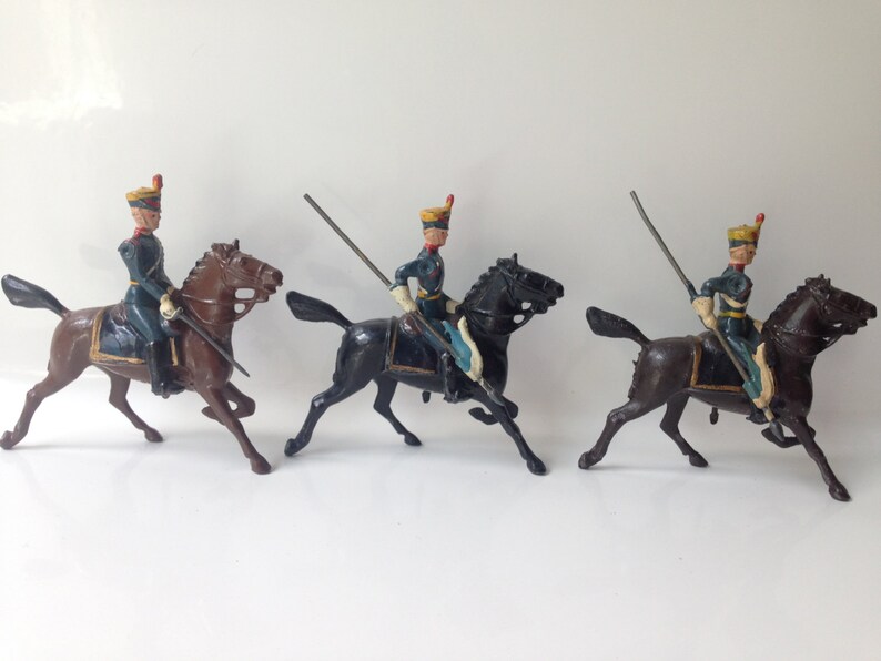 Britains Toy Lead Soldiers Set 217 Argentine Cavalry Mounted Etsy