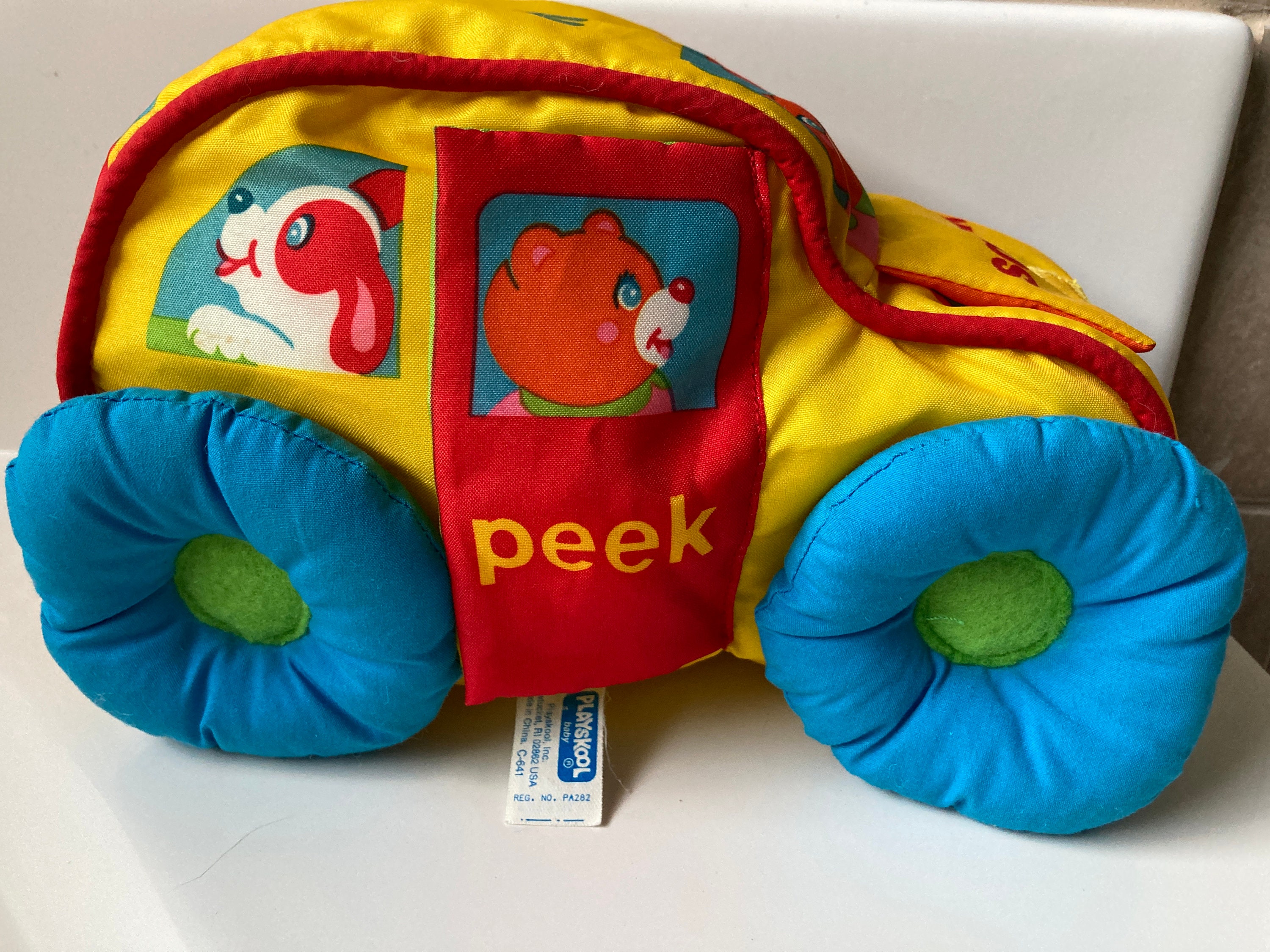 Playskool Educational Baby Plush Car Learning Toy Etsy UK