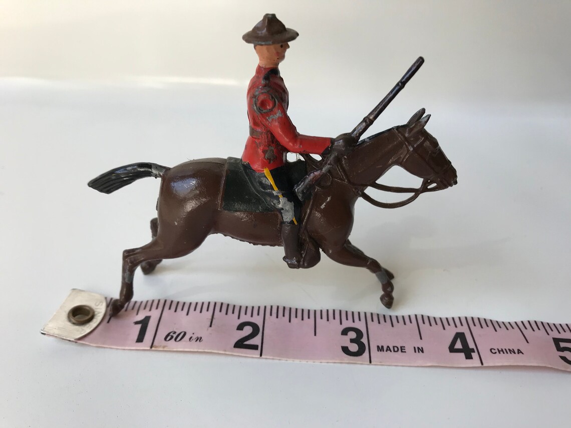 Vintage Britains Lead Toy Soldiers Royal Canadian Mounted Etsy