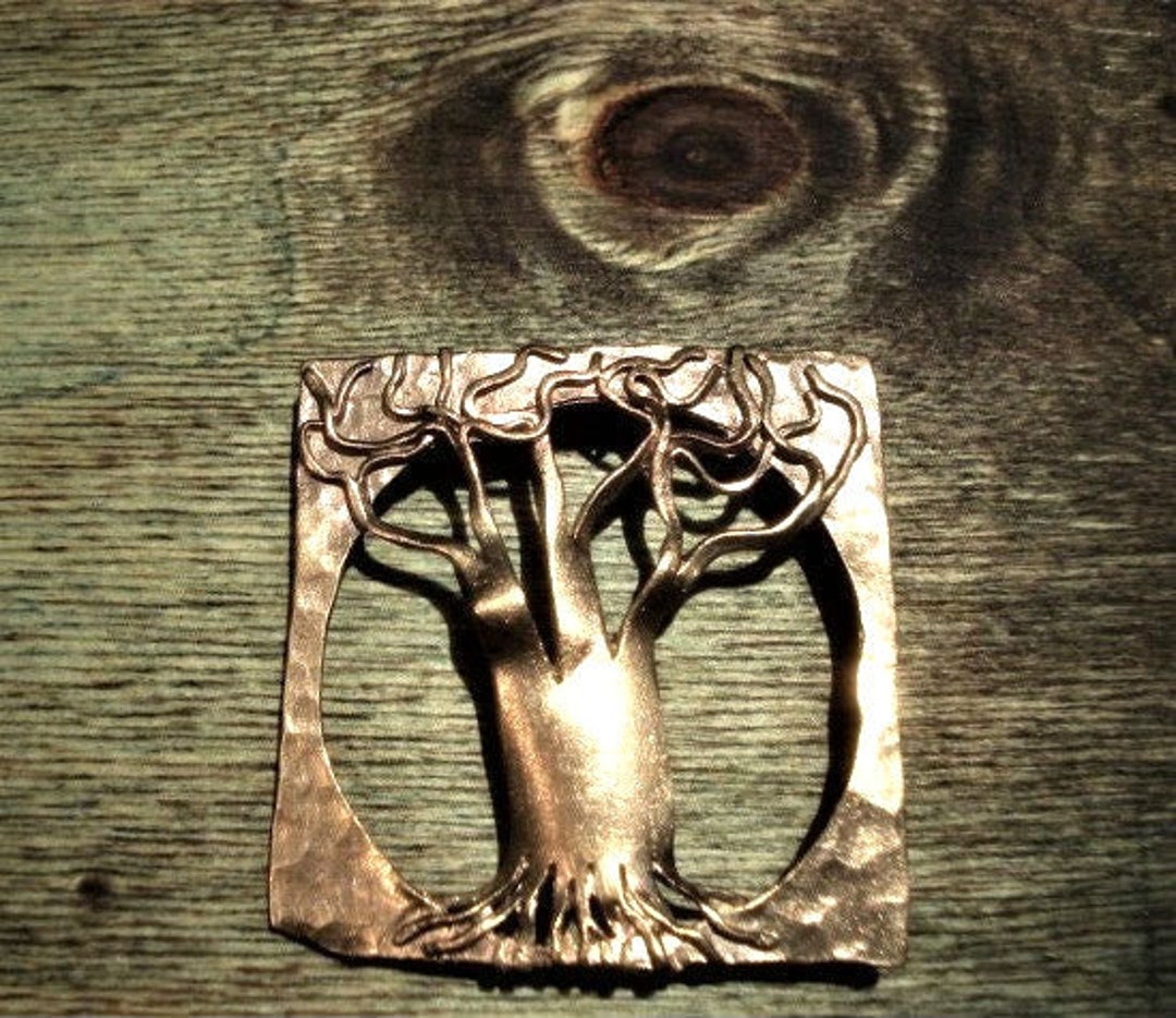 Tree Roots Pendant Tree of Life in Bronze and Brass, Gothic Brass Tree, Tree of Life ...