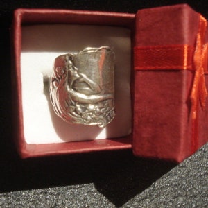 Art Nouveau Statement Ring Custom Made, Solid 925 Sterling Silver, Handmade Jewelry, Belle Époque Lady Ring, Romantic Nymph