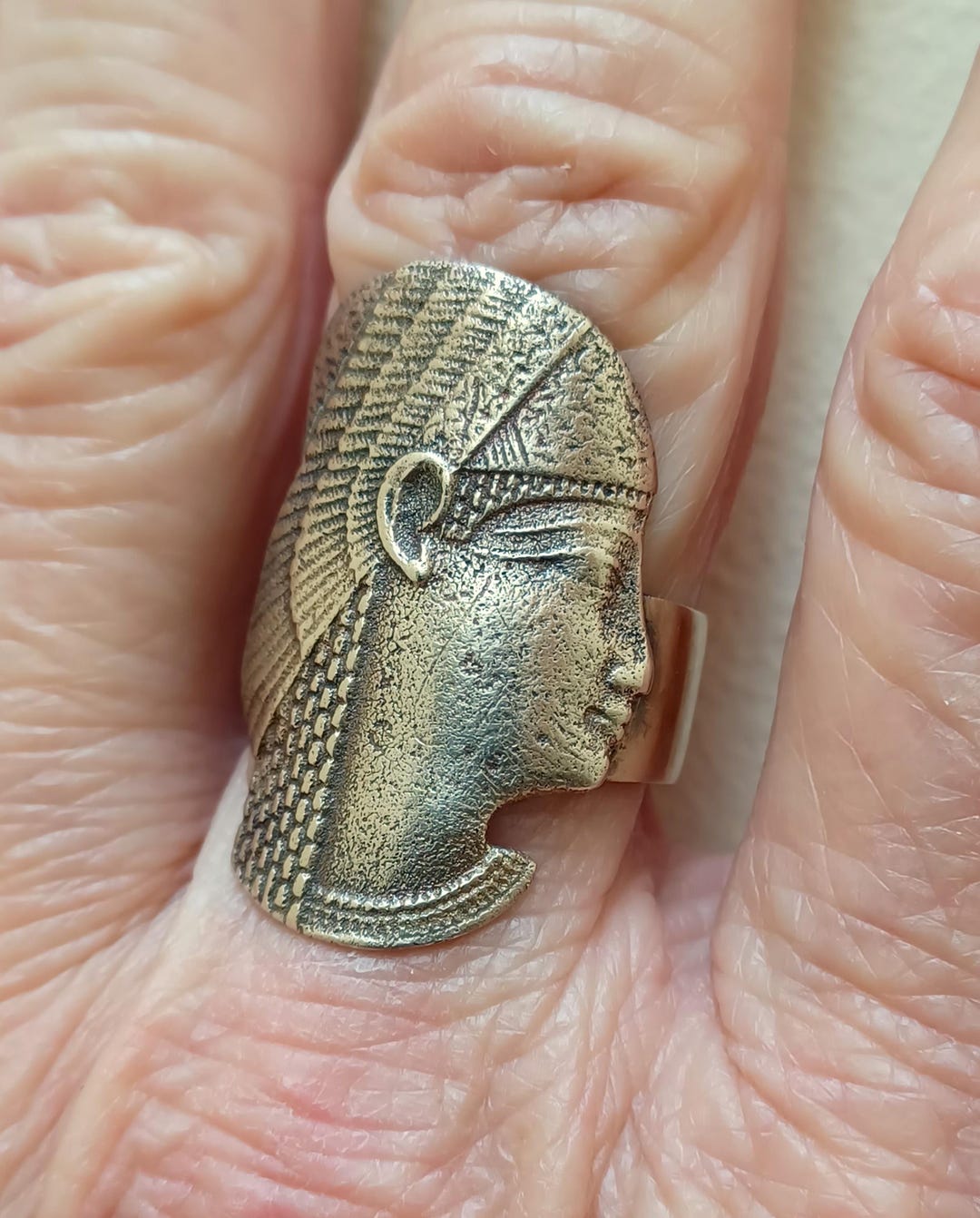 Jewel of the Nile, Art Deco Egyptian Pharaoh Ring, Ra Sons, Ancient ...