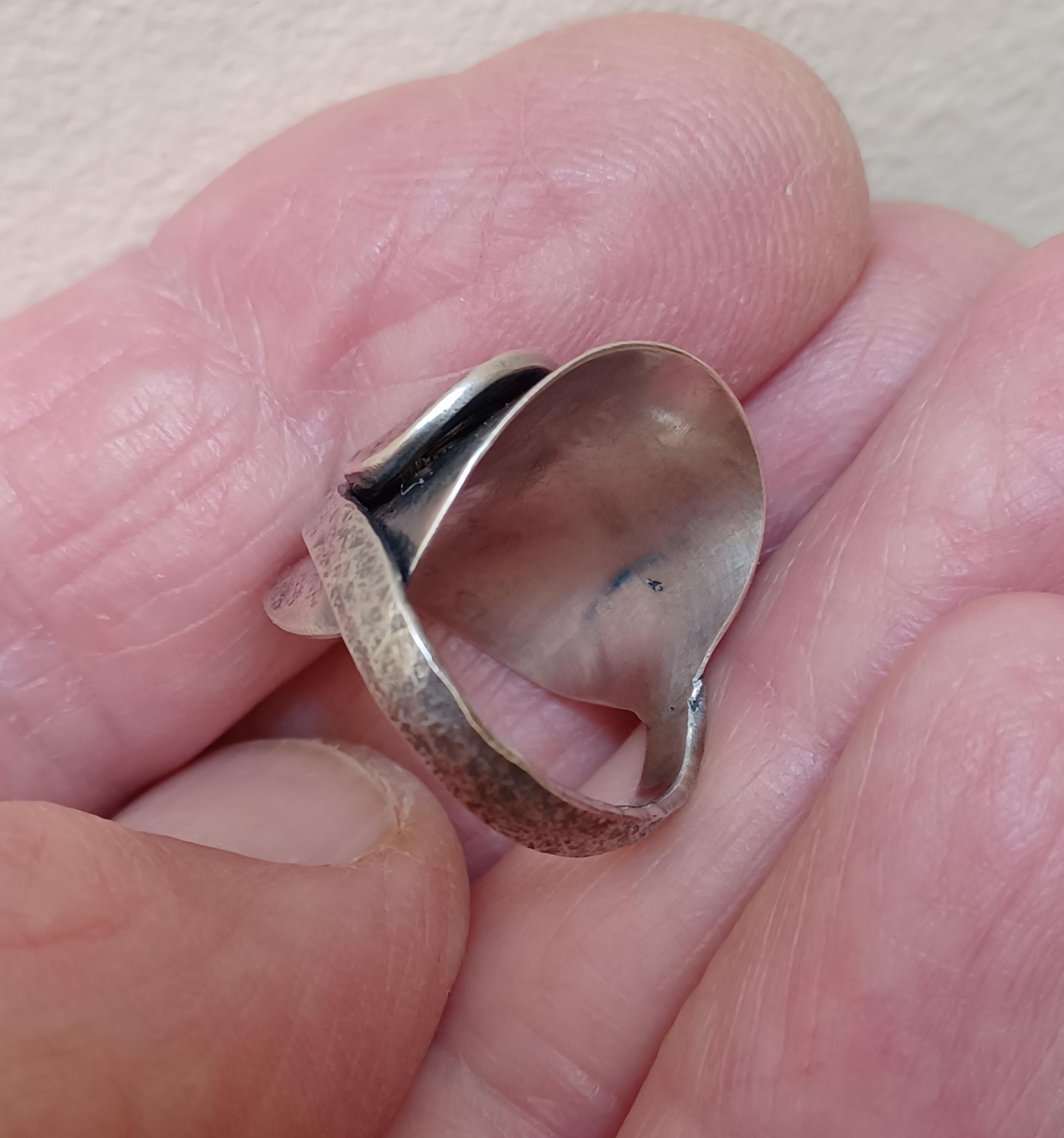 Organic Coffee Ring, Gift of Love, Adjustable Spiral Coffee Ring