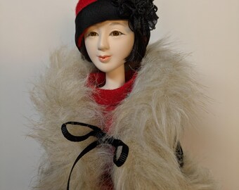 手足可動 大正ロマン『愛月』胡粉仕上げのヘッド付き 1/6ドール