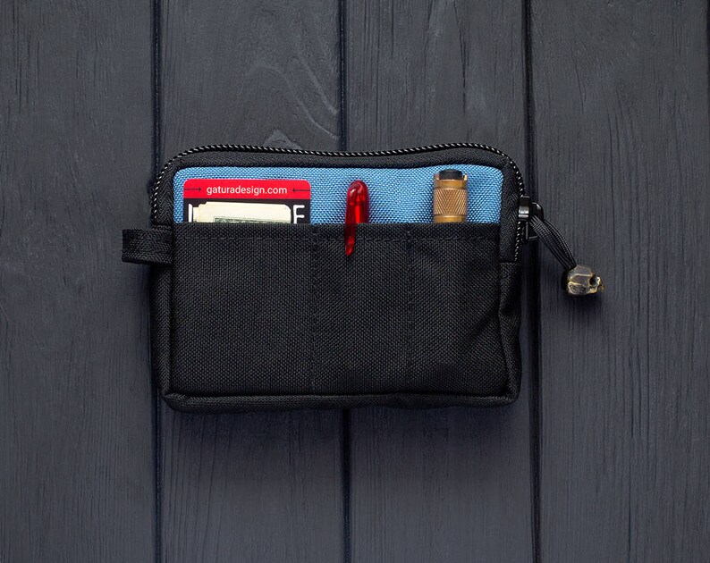 Travel money pouch Mens passport pouch from Cordura. For Etsy