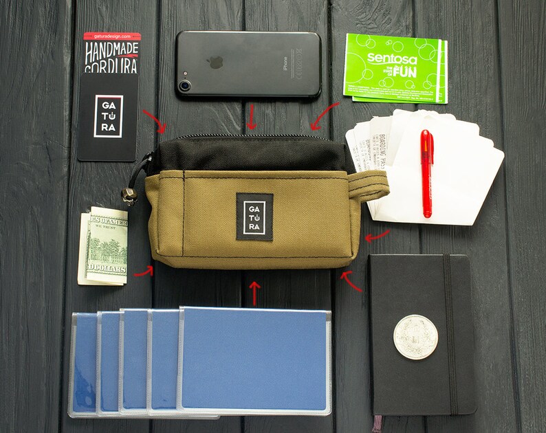 Travel organizer Small travel document organizer from Etsy