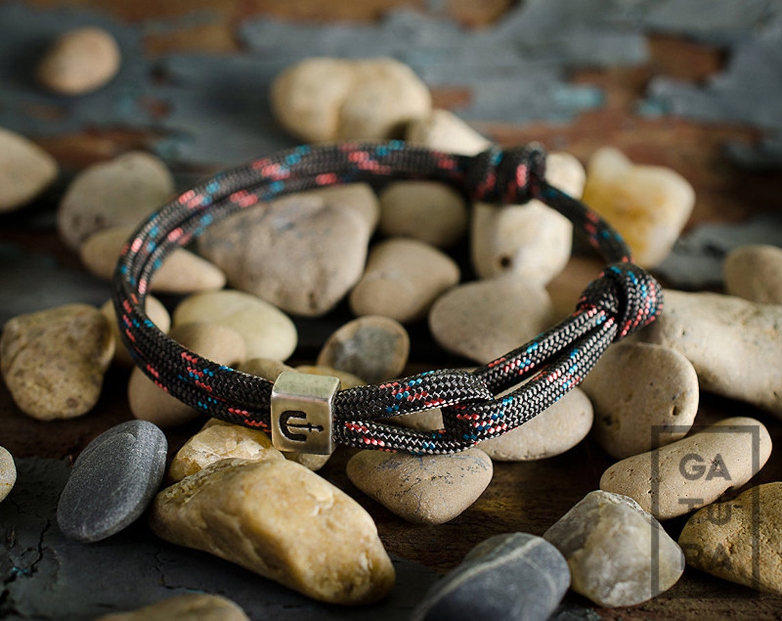 Anchor bracelet men Designer mens anchor bracelet with Etsy