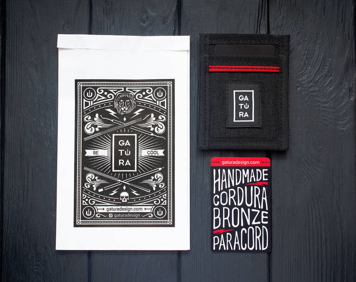 Credit card holder EDC business card holder from Cordura. 3 Etsy