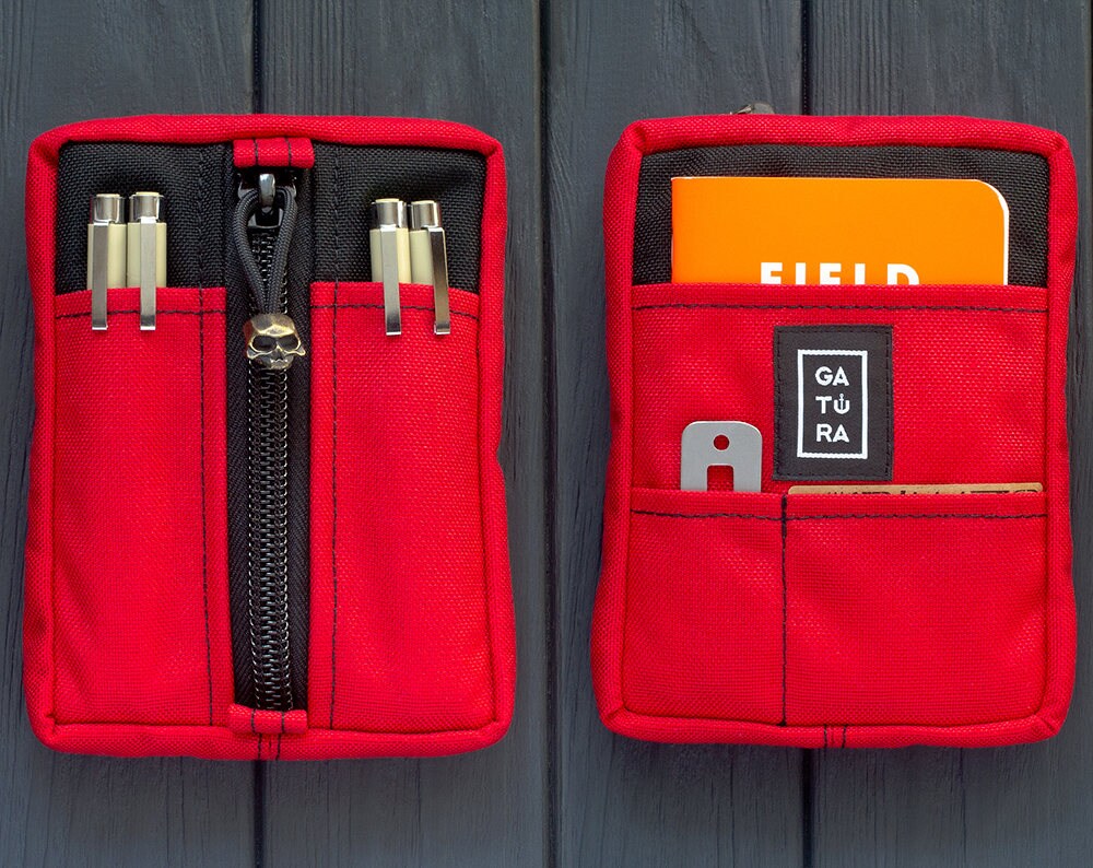 EDC gear bag – Field notes cover bag from Cordura. For keys, knifes, …