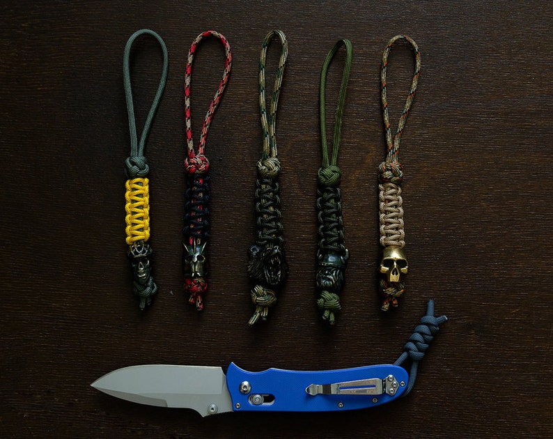 Lanyard beads Paracord lanyard beads of bronze VIKING. Etsy