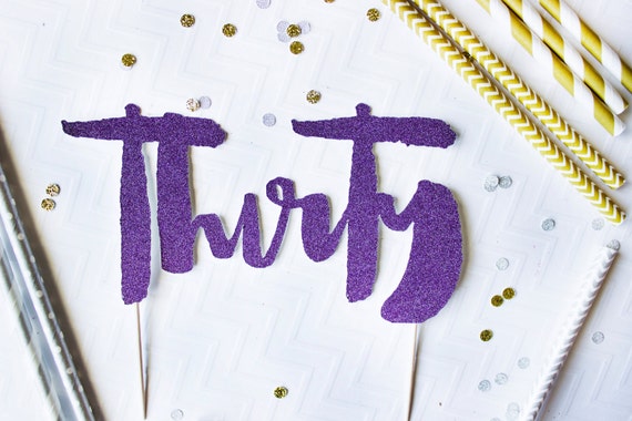 30th Birthday Cake Topper 30th Birthday Party Decoration Dirty