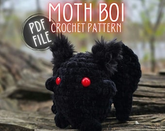 Patrón de crochet Boi de polilla de costura baja PDF