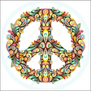Peace Wreath Cross Stitch Pattern by Kustom Cross Stitch / Modern Cross Stitch Pattern / Stitch Count 235 x 235 Stitches