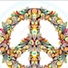 Peace Wreath Cross Stitch Printable Needlework Pattern - DIY Crossstitch Chart, Relaxing Hobby, Instant Download PDF De