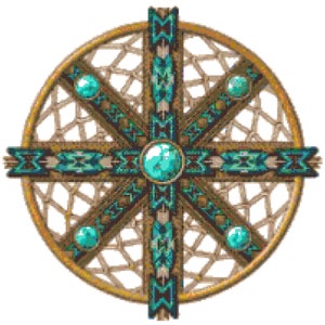 Southwest Tourquoise Dreamcatcher Cross Stitch Pattern by Kustom Cross Stitch, Full Coverage Cross Stitch Pattern, Instant Download Pattern