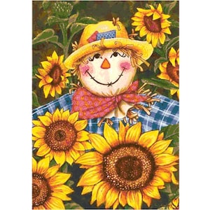 Scarecrow Cross Stitch Pattern by Kustom Cross Stitch, Full Coverage Cross Stitch Pattern, Instant Download Cross Stitch Pattern