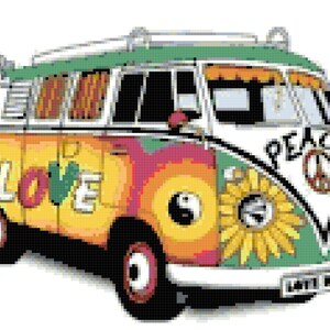 hippie volkswagen bus