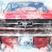 Ford Mustang Watercolor Cross Stitch Printable Needlework Pattern - DIY Crossstitch Chart, Relaxing Hobby, Instant Down