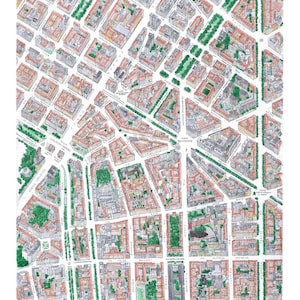 P.taVENEZIA DISTRICT, MILAN - Italie, Plan de ville personnalisé, Affiche de plan de la ville, Impression personnalisée, Carte de la ville, Art mural imprimable de la ville