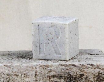 Jabón de proceso en frío, Jabón vegano hecho a mano, Barra de jabón de calidad, Jabón exfoliante natural, Jabón grande para hombres, Jabón de aceite de coco, Jabón sin químicos