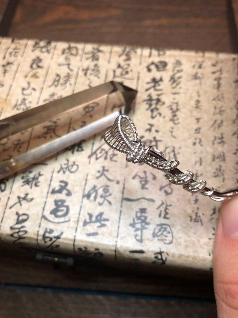 Silver Wire Wrapped Mini Spoon Pendant Tiny Spoon Necklace Etsy