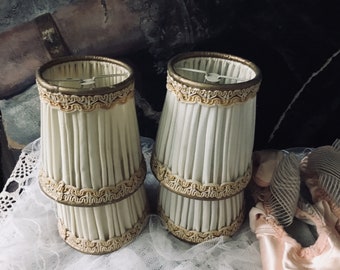 Simply divine french creme boudoir lamp shades,brocante,france