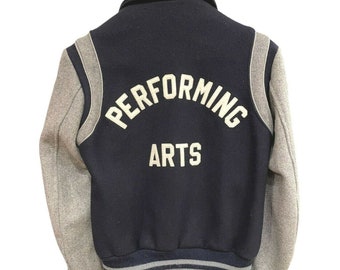 Varsity Letterman Jacket Wool Prep High School Performing Arts Kat Women XS