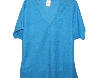 Vintage Jantzen Cotton Coolers Terry Cloth Top NWT Blue Beach Coverup Resort Poolside Coastal Grandmacore USA