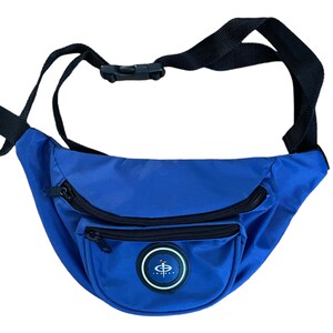 Vintage Blue Fanny Pack InGear Nylon Bum Belt Bag Waist Pack