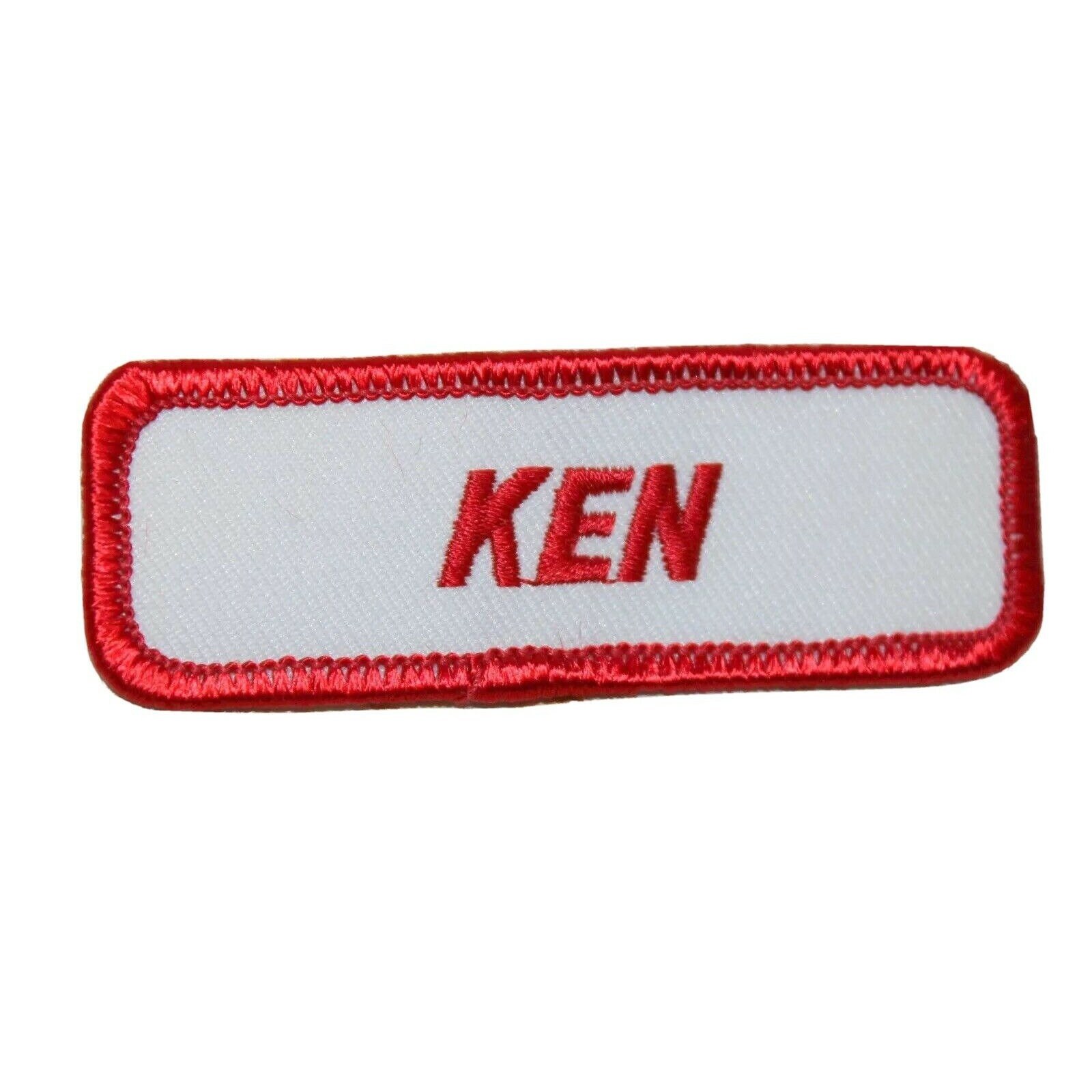 Set of 2 Barbie and Ken Name Tags Embroidered Iron on Uniform Applique  Patch -  Finland