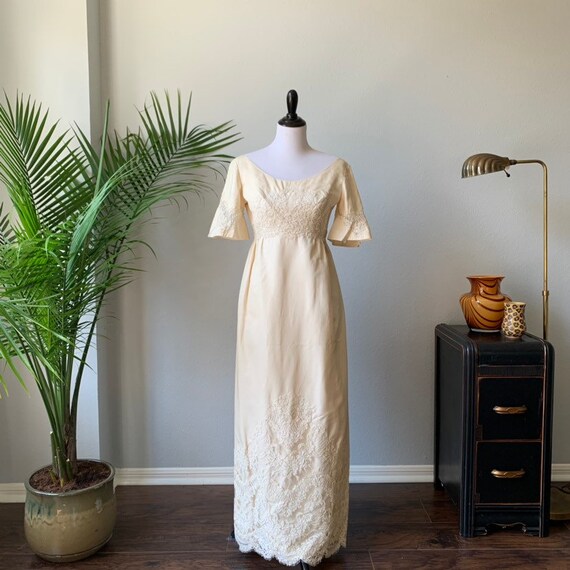 Vintage 1960 S Neiman Marcus Wedding Dress Etsy