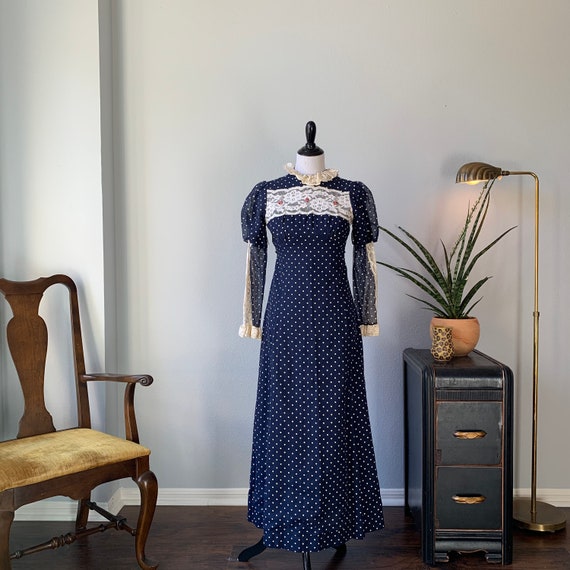 Vintage 1960’s polka dot prairie dress