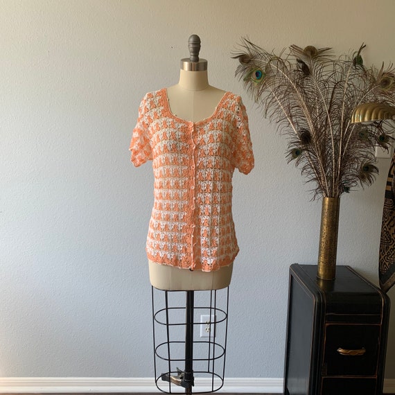 Vintage 1970’s crochet cardigan