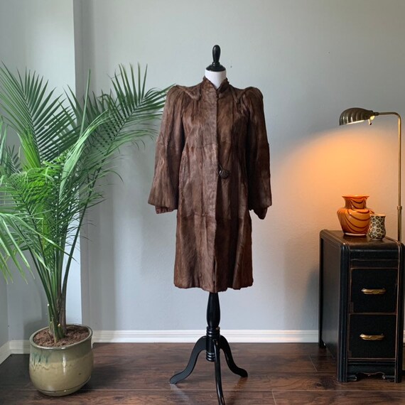 Amazing vintage 1940s mink fur coat