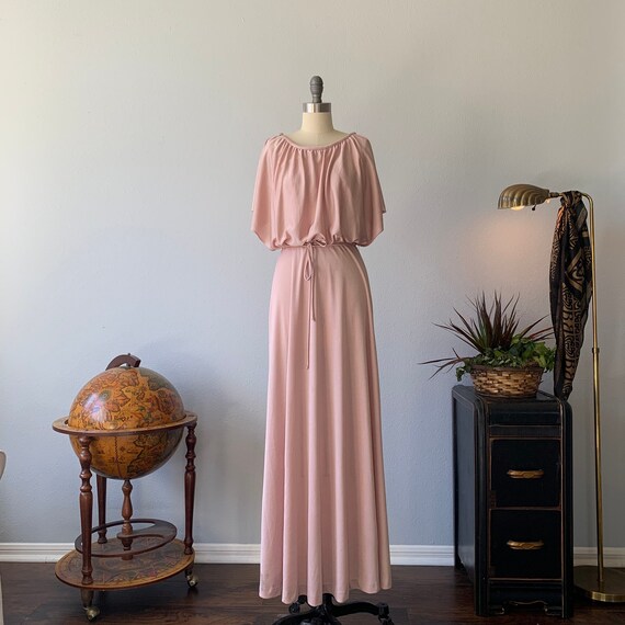 Vintage 1970’s dusty pink disco dress