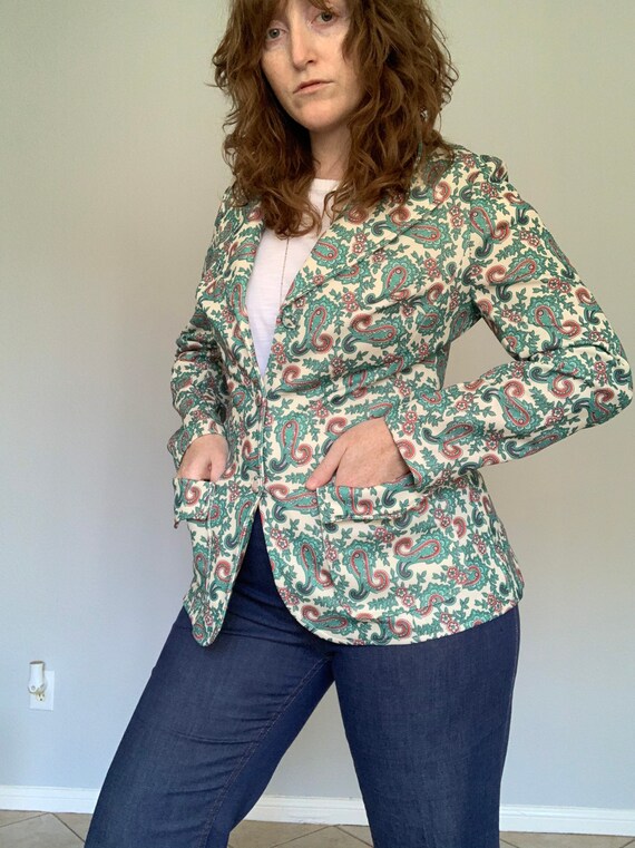 Vintage 1970’s paisley blazer