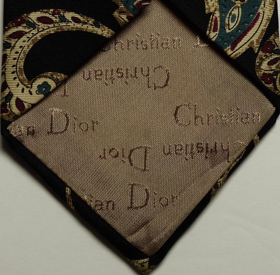 Christian Dior 100% Silk Men's Tie - Free US Ship… - image 6