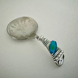 NUT or CANDY spoon, salsa spoon, candy scoop, nut scoop, tea bag holder, etched spoon, unique serving spoon, party favor, ice cream toppings