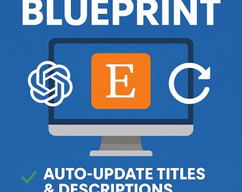 AI Etsy SEO Automation Blueprint | Auto-Update Titles & Descriptions | Make.com + OpenAI Workflow for Etsy Sellers
