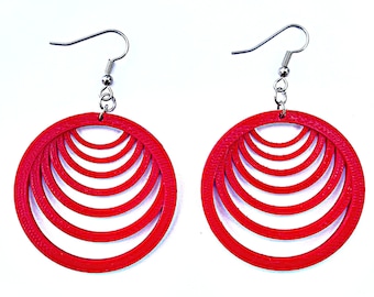 Earrings printed in 3d osmoze