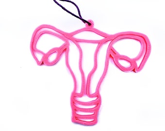Uterus ornament / 3D printed cuterus ornament / Support women / Reproductive rights / Feminist gifts