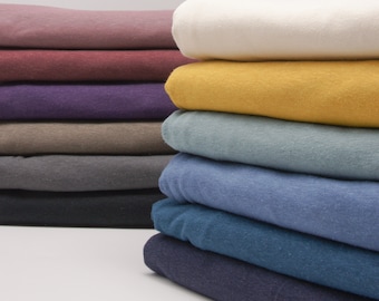 Hemp Organic Cotton Spandex Jersey Knit Fabric By 0.5 Metre, Hemp Fabric, Organic Cotton Fabric, Spandex Hemp Knit, Hemp Stretch Jersey