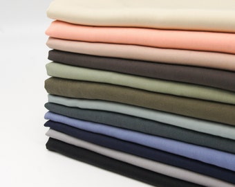 Enzymatic Tencel Lyocell Twill Woven Fabric By 0.5 Metre, Tencel Fabric, Tencel Twill Woven Fabric, Drapey Fabric, Soft Tencel Twill Fabric