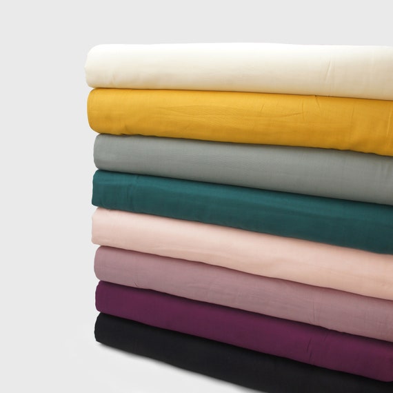 Organic Cotton Double Gauze Fabric by 0.5 Metre, BIRCH Fabrics, 100% Organic Cotton Fabric, Organic Double Gauze, Soft Double Gauze